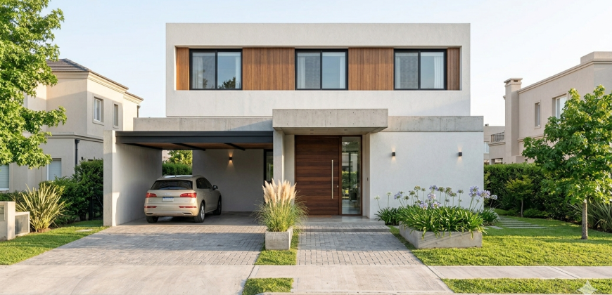 Casa Minimalista en Alquiler con Galería y Parrilla