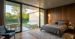 Casa Minimalista de Diseño con Piscina y Galería
